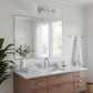 30x40 Inch Nickel Bathroom Mirror for Wall, Aluminum Frame Rectangle Rectangular Vanity Mirror, Modern Large for Bedroom, Living Room, Horizontal or Vertical