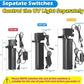 Small Pond Filter for 75-300 Gallon Tank, Aquarium U-V Filter Green Clean Machine Submersible Powerful Pump Canister Filter 600GPH for Fish Turtle Tank Saltwater Freshwater Crystal Clear Green Killing