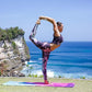 YOGA DESIGN LAB | The Combo Yoga Mat | 2-in-1 Mat+Towel | Eco Luxury | Ideal for Hot Yoga, Power, Bikram, Ashtanga, Sweat | Studio Quality | Includes Carrying Strap!