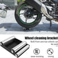 Motorcycle Wheel Cleaning Stand Universal Wheel Clean Roller Stand for Tire Cleaning & Chain Lubrication for Dirt Bike Street Bike
