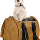 SturdiBag Pro 2.0 Pet Travel Carrier for Cats and Dogs | Soft Sided Pet Carrier Bag with Safety Clips and Seatbelt Straps for Airplane or Car Travel | Cube, Earthy Tan