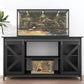 55-75 Gallon Aquarium Stand Heavy Duty Steel Frame, Fish Tank Cabinet with Accessories Storage for Reptile Terrarium & Turtle Tank - 1000lbs Capacity (Black)