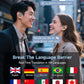 AI Translation Earbuds Real Time 144 Language Translator Earbuds for iPhone and Android Translation Headphones Translating Device for Travel Business Learning with Charging Case