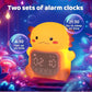 Axolotl Alarm Clock with Night Light for Kids, Rechargeable Silicone Lamp Time to Wake Clock，Cute Animal Tabletop Lamp, Perfect Sleep Companion for Boys Girls