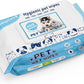 MAGICARE Pet Wipes – 100 pcs Dog Wipes – 8x8 Inch Unscented Dog Paw Cleaner Wipes for Body, Ears, Face, and Skin – Ultra Thick and Soft with Hypoallergenic Formula – Ideal Pet Wipes for Dogs & Cats