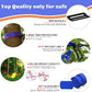 2x65 FT Ninja Warrior Obstacle Course for Kids with 13 Ninja Accessories - 600lbs Weight Capacity, Slackline with Swing Seat, Disc Swing, Ninja Wheel, Rope Ladder, Monkey Bar, Ninja Ring, Arm Trainer