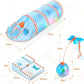 Migipaws Cat Toys, Interactive Cat Toy for Indoor Cats,Upgraded Moving Shadow of Butterfly Feather Project on Cat Tunnel, Cardboard Box Toys, Rechargeable 2.0