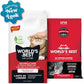 WORLD'S BEST CAT LITTER Multiple Cat Unscented, 8-Pounds - Natural Ingredients, Quick Clumping, Flushable, 99% Dust Free & Made in USA - Long-Lasting Odor Control & Easy Scooping