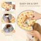 Avont Cat Cone Collar Soft to Stop Licking, Adjustable Foldable Lightweight Kitten Recovery Collar After Surgery for Small Dogs, Elizabeth Cone of Shame Alternative -Orange(L)