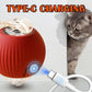 Cat Ball Toy,New Interactive Rolling Cats Dog Toy Balls 360° Smart Automatic Rolling Pet Ball, Fast Moving Toy for Dog,Interactive Toys for Cats (Red)