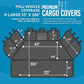 Bulldogology Cargo Liner for SUV - Heavy Duty Pet Trunk Liner Cargo Cover - Waterproof Cargo Cover for Dogs Hair, Muddy Paws - Protector Cargo Mats for Back of SUV (X-Large, Black)