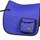 HILASON Western Horse Luxury Quilted Saddle Pads with Pockets | Pad