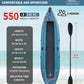 PVC Inflatable Kayak with Drop Stitch Floor, Recreational Touring Kayak with Kayak Paddle, Hand Pump and Carrying Bag, 1-2 Person