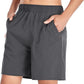 Men's Gym Shorts Sports Quick Dry Workout Running or Casual Training Short with Zipper Pockets