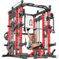 Power Cage,1600lbs Multi-Function Power Rack with Adjustable Cable Crossover System and More Training Attachment, Weight Cage for Home Gym