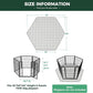 FXW Washable Pee Pads for Dogs, Puppy Pads with Super Absorbent, Specifically Designed for FXW Rollick/Homeplus 32/40/45inch 6 Panels Dog Playpen, 35" Hexagon, Khaki, 2 Packs