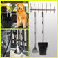 Dog Pooper Scooper with 20 Bag Attachment Long Handle Swivel Bin, Rake Heavy Duty Pooper Scooper for Large Medium Dogs Easy to Clean Poop Scooper for Yard, Grass, Gravel