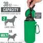 Dog Doo Tube Filled Dog Waste Bag Holders - Reusable Dog Poop Bag Tubes Designed to Keep in Odors and Germs