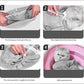 8 Piece Cat Grooming Supplies ，Adjustable Multifunctional Anti-Bite Shower net Bag，Cat Claw Covers，Cat Bath Brush and Cat Nail Clipper(Grey-B)