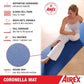 AIREX Official Coronella Exercise Mat - Home Workout Mat for Rehabilitation, Strength Training, Aerobics, Water Fitness, Exercise, Home Workouts, Floor Exercises with Premium Foam 78" x 23", Charcoal