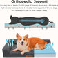 Chew Proof Dog Bed, 3" Memory Foam Dog Bed for Medium and Large Dogs, Removable and Washable Microsuede Cover, Waterproof Liner, Nonskid Bottom, 36x27 Inches L Dark Grey
