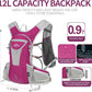 Hydration Pack Backpack, Lightweight Water Backpack with 2L Leakproof Hydration Bladder Daypack for Men Women,Running Hydration Vest for Outdoor Trail