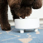 Waggo Uplift Ceramic Dog Bowl for Small Medium and Large Breeds - Heavyweight and Durable Pet Food and Water Dish Crock, Dishwasher Safe, Modern, Elevated Feeder (Teracotta, Large)
