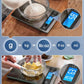 Nicewell Food Scale, 22lbs Digital Kitchen Grey Stainless Steel Scale Weight Grams and oz for Cooking Baking, 1g/0.1oz Precise Graduation,Tempered Glass (Dark Gray)
