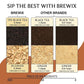 BREWIX, Masala Chai Tea Bags (50 Pyramid Tea Bags) Strong, Robust & Spicy - Pure Ingredients | Black Tea, Cinnamon, Ginger, Black Pepper, Cardamom & Cloves, Packed in Resealable Ziplock Pouch