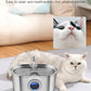 Cat Water Fountain Stainless Steel with Water Level Window,108oz/3.2L Cat Fountain Quiet Automatic Pet Water Fountain for Cats and Small Dogs
