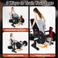 3 in 1 Leg Extension & Curl Machine, Separation Single Leg Extension, Stand Leg Curl, Leg Workout, Adjustable Bench, Plate Storage Rod, Compatible with 1'' & 2'' Weight Plates