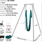 VEVOR Aerial Yoga Frame, 9.67 ft Height Swing Stand, Max 551.15 lbs Load Chrome-Plated Steel Pipe Inversion Yoga Rig for Indoor Outdoor Use