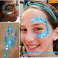 Go Ho Light Blue Face Body Glitter Gel,Blue Mermaid Face Paint Makeup,Holographic Chunky Sequins Glitters for Eye Lip Hair,Halloween Costumes Festival Rave Accessories,52g