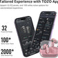 TOZO Crystal Pods Hybrid Active Noise Cancelling Wireless Earbuds, 10mm Drivers Deep Bass Stereo Sound, 4 Mics Smart ENC AI Calls, 32 EQ via App, Bluetooth 5.4 Headphones, Crystal Case Design