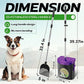 UPSKY Dog Pooper Scooper Swivel Bin & Rake Kit with 100 Waste Bags,33.4" Stainless Steel Long Handle Heavy Duty Pet Poop Shovel for Large Medium Small Dogs, Odor-Proof Lid for Yard/Lawn/Outdoor Use