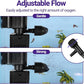 OiiBO 11W Aquarium Internal Filter, 317 GPH Fish Tank With Adjustable Aeration System, 360 Wave-Maker Submersible for 10-50 Gallon Tank - Black