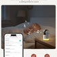 PARIS RHÔNE Video Baby Monitor, 2K UHD WiFi Camera, Night Vision, 5” Smart Baby Monitor with App Control, Motion and Cry Detection, AI Tracking, Three-Way Audio, RGB Night Light, Lullabies