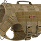 OneTigris No Pull Dog Harness for Small Dog, Mesh Design Breathable Military Dog Molle Vests with Handles, Service Dog Vest Harness for Walking Hiking Training