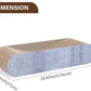 2 in 1 Cat Scratcher Cardboard Lounge Bed, Cat Scratching Post, Durable Board Pads Prevents Furniture Damage,Large (Reversible Grey)