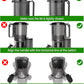 Cold Press Juicer, 6.5" Extra Large Feed Chute Juicer Machines, 350W Slow Masticating Juicer Machines with High Juice Yield for Whole Vegetables & Fruits, BPA Free, Titanium Gray, Easy to Clean