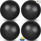 Leyndo 4 Pcs 26 Inch Yoga Exercise Ball Pilates Pregnancy Birthing Fitness Ball with Quick Pump Anti Burst for Improved Posture, Balance, Yoga, Pilates, Training