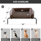RRPETHOME Large Elevated Cooling Dog Bed, Raised Dog Cot Beds for Large Dogs, Elevated Outdoor Pet Bed, Chew Proof Portable Cooling Pet Cot with Skid-Resistant Feet and Breathable Mesh