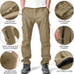 Toomett Men's hiking Snow Pants Skiing Winter Insulated Fleece lined Outdoor Water Repellent camping,walking,fishing