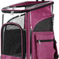 Cat Carriers Dog Carrier Pet for Small Medium Cats Dogs Puppies up to 25 Lbs, TSA Airline Approved Soft Sided, Collapsible Travel Puppy - Black Grey (M: 13" LX11.4 WX17.3 H, Pink)