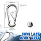 Large Carabiner Clip Hooks, 4pcs 4 inch Carabiners Heavy Duty, 304 Stainless Steel Spring Snap Hook Fits Camping Hanging Hiking Weight Lifting, Metal Clips for Rope or Chain