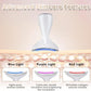 Face & Neck Massager | White LED Red-Light-Therapy-for-Face and Neck, Red Light Therapy Wand, 3 Color Led Massager for Skin Care