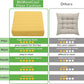 MeMoreCool Square Floor Pillow Seating for Adults Kids, Large Meditation Cushion Floor Pillow with Thick Foam & Soft Tufted Cover, Washable Big Pillow Seat Floor Cushion for Sitting Yoga 22" Yellow