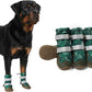 Spark Paws Dog Shoes, Waterproof Dog Boots for Medium to Large Dogs, Non Slip, Breathable Dog Booties and Paw Protectors - 4PCS Doggie Hiking Boots with Reflective Straps, Gray Camo, Size 8