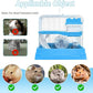 PINVNBY 2-Tier Dwarf Hamster Cage, Travel Portable Mouse Cage Gerbil Cages and Habitats Small Animal Carrier with Castle House Running Exercise Wheels, Water Bottle and Food Dish(Gray)
