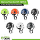 GREEN DEVIL Safety Helmet Hard Hat with Chin Strap Vented Lightweight Adjustable Hardhat for Men Women with Hi-Viz Design Ideal for Tree Climbing Work at Height